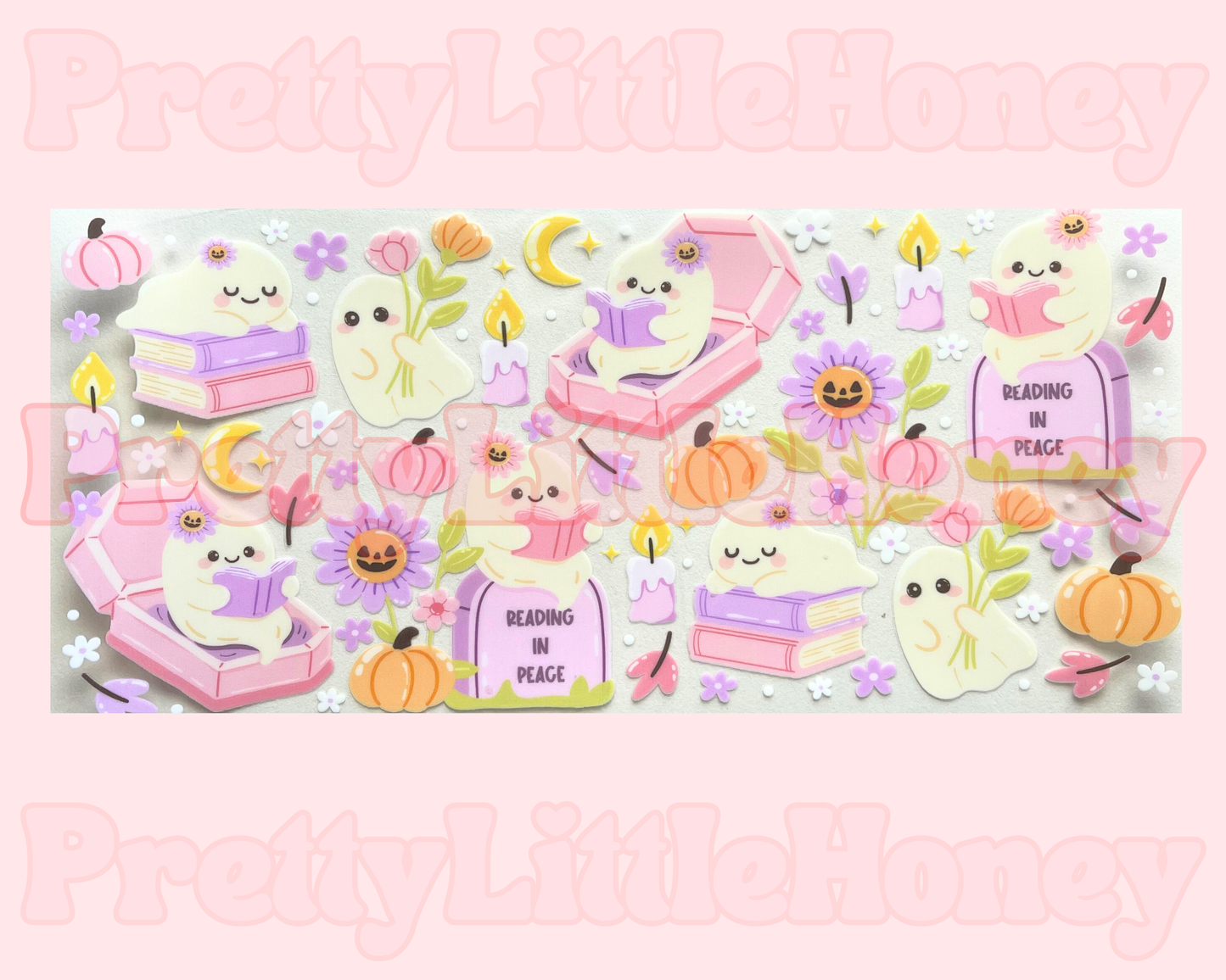 Ghost Flower Pink Grave Wrap