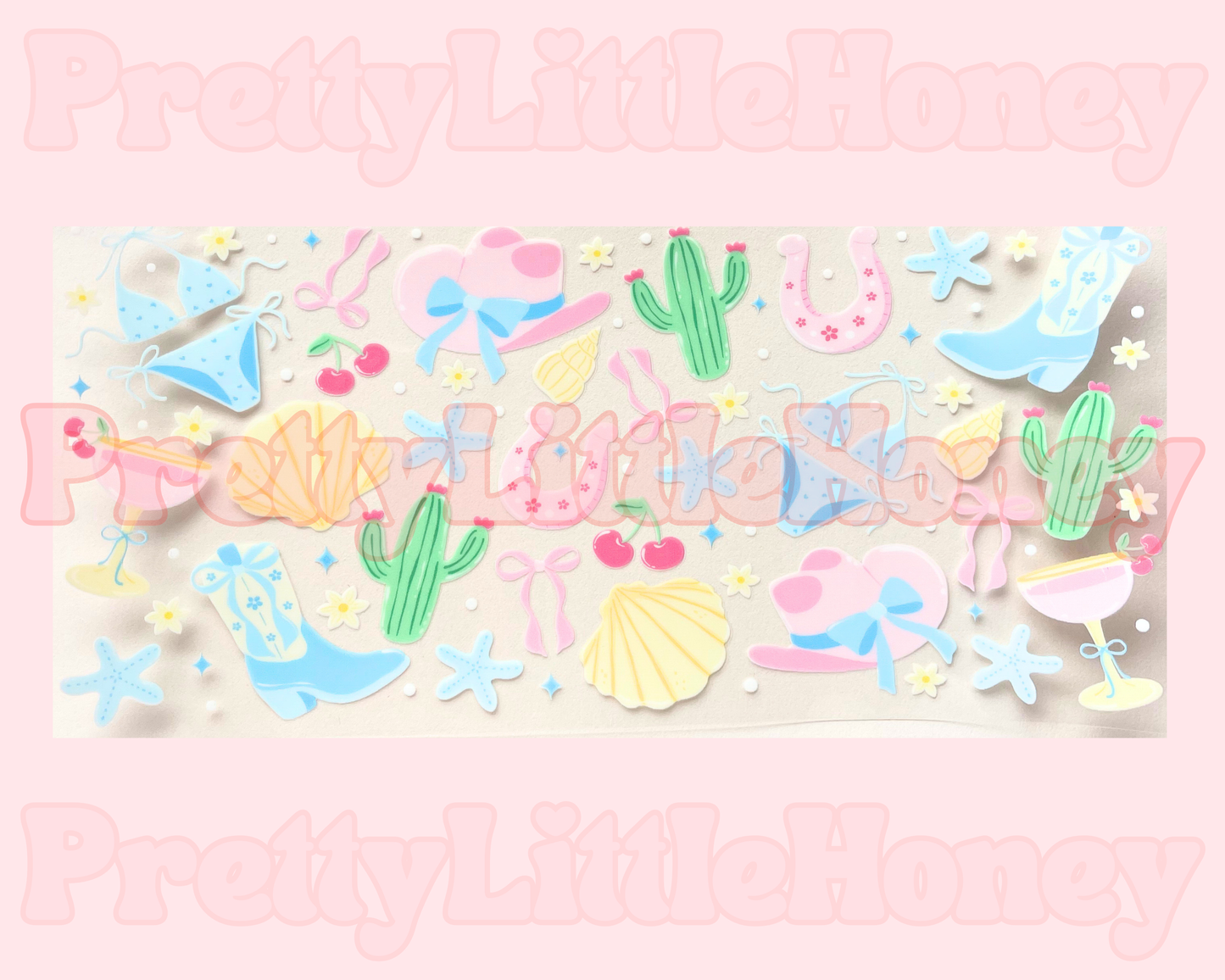 Pastel Beach Western Wrap