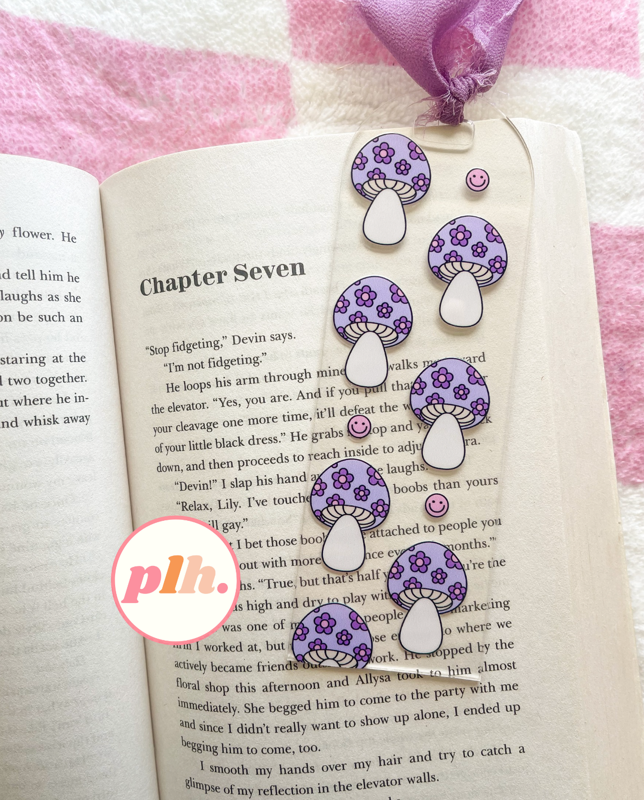 Purple Mushroom Bookmark