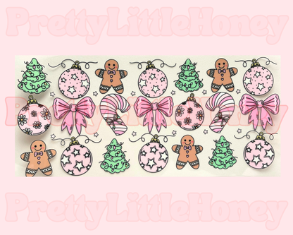 Christmas Baubles Bow Wrap