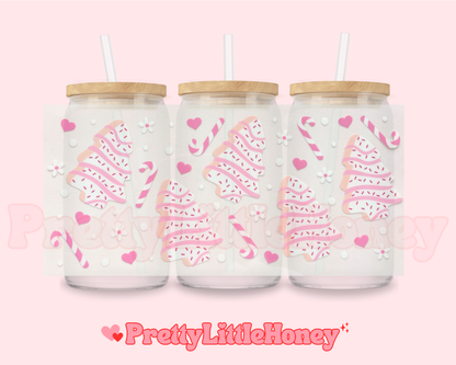 Pink Christmas Tree Cookie Christmas Wrap