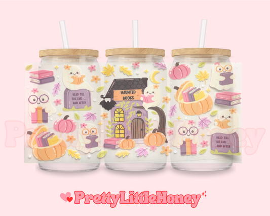 Ghost Reading Haunted Book Wrap