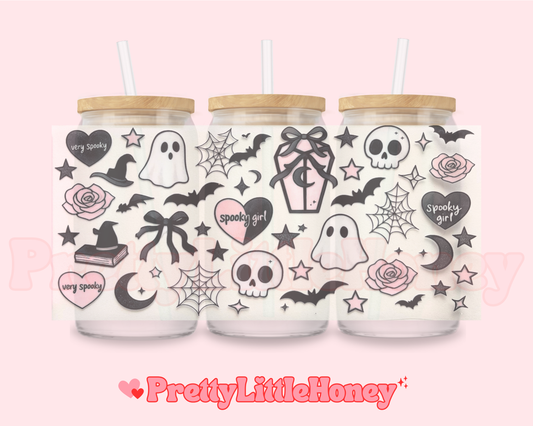 Black Bow Spooky Ghost Wrap