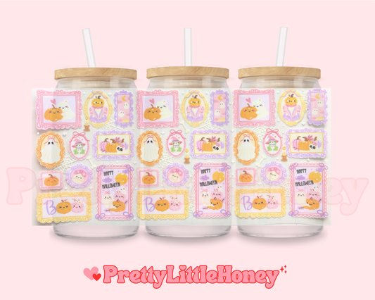 Pastel Vintage Frame Ghost Wrap