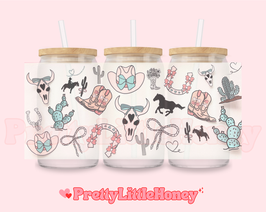 Pink & Blue Shoe Cactus Country Wrap