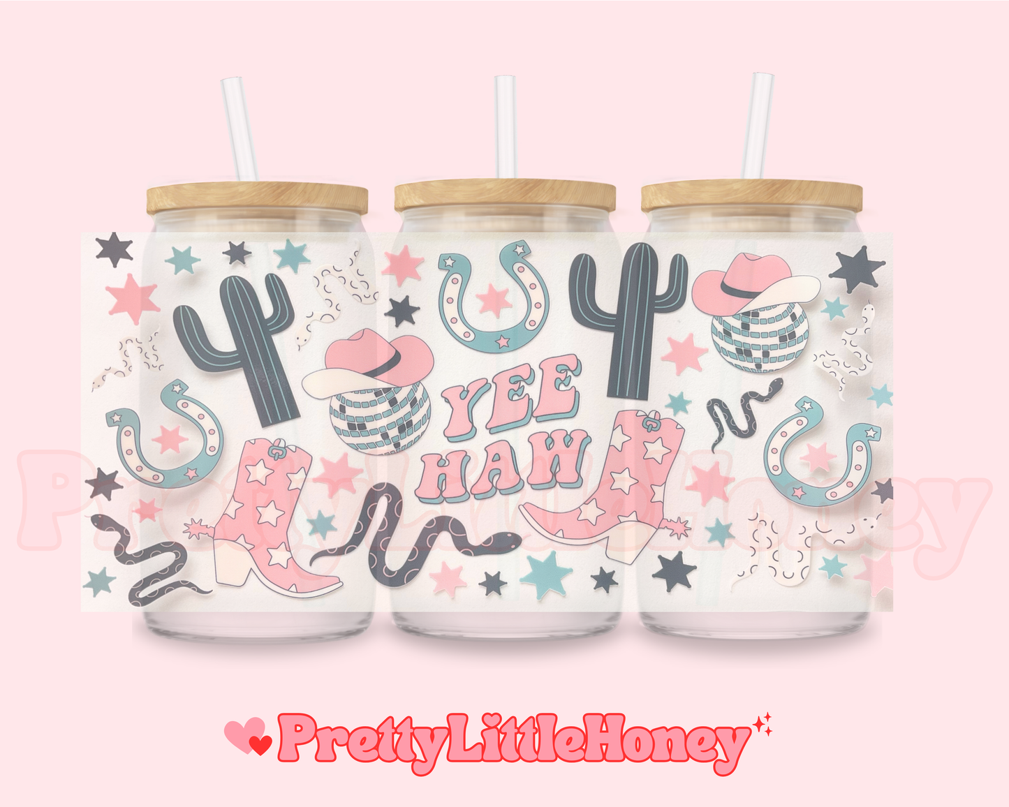 Pink & Blue Cactus Snake Country Wrap