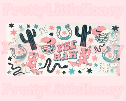 Pink & Blue Cactus Snake Country Wrap