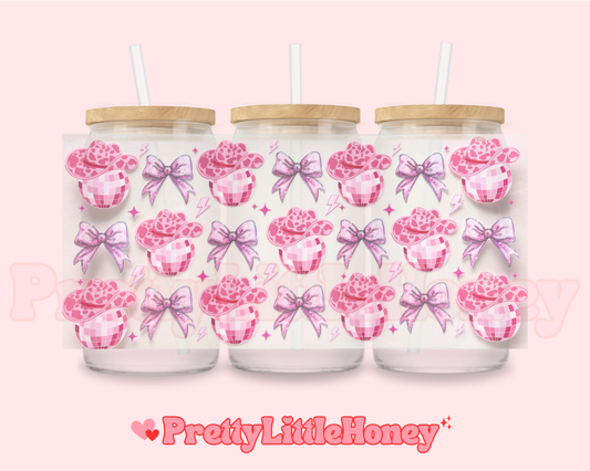 Disco Ball Country Bow Wrap