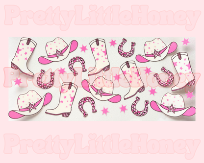 Pink Disco Boots & Hat Country Wrap
