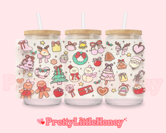 Snowman Reindeer Bow Christmas Wrap