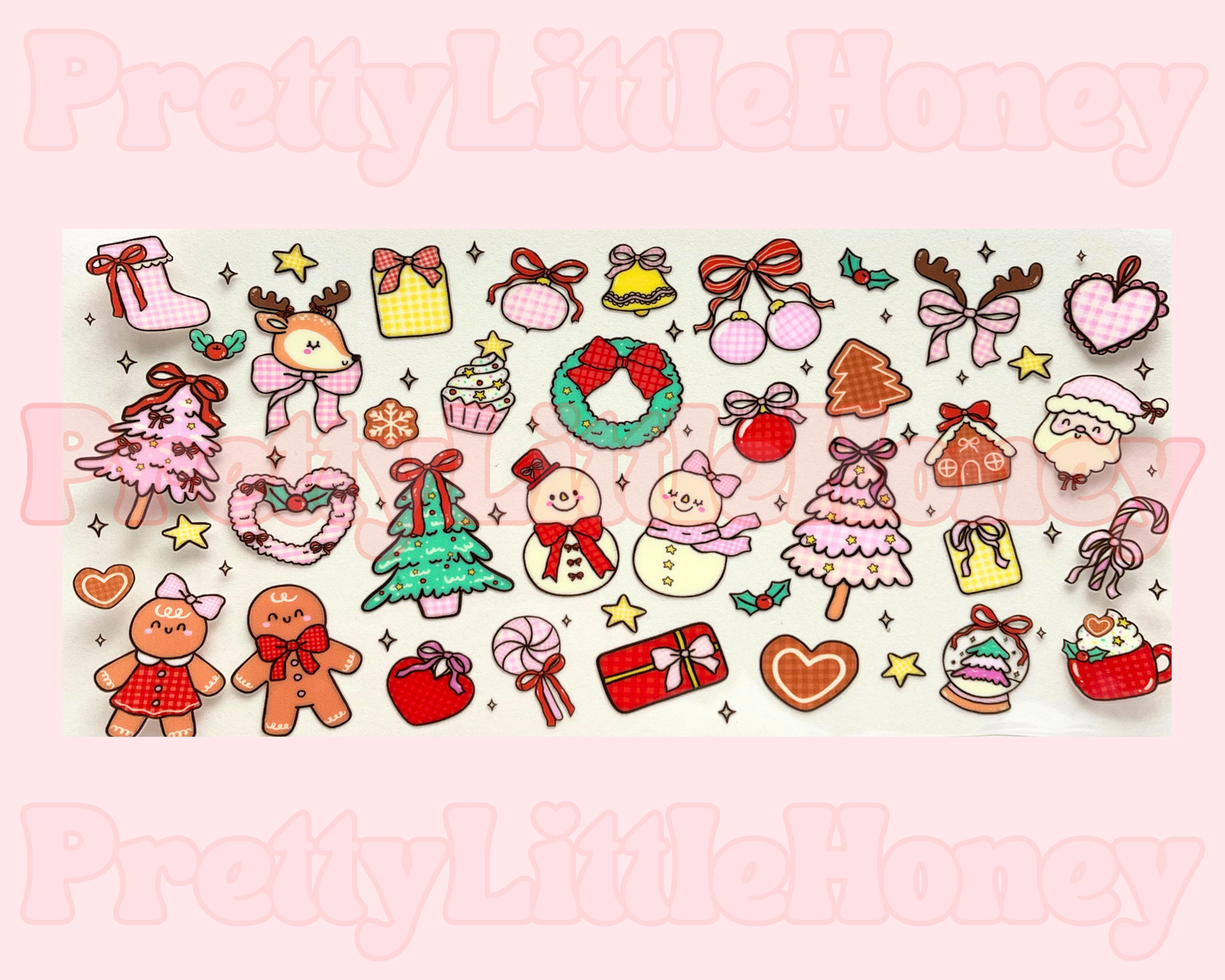 Snowman Reindeer Bow Christmas Wrap