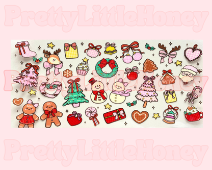 Snowman Reindeer Bow Christmas Wrap