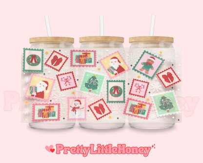 Santa Presents Gingerbread Christmas Stamps Wrap