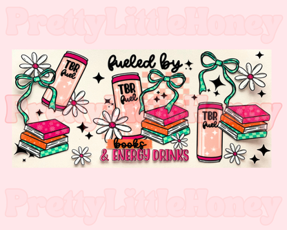 Fueled By Books & Energy Drinks Book Wrap