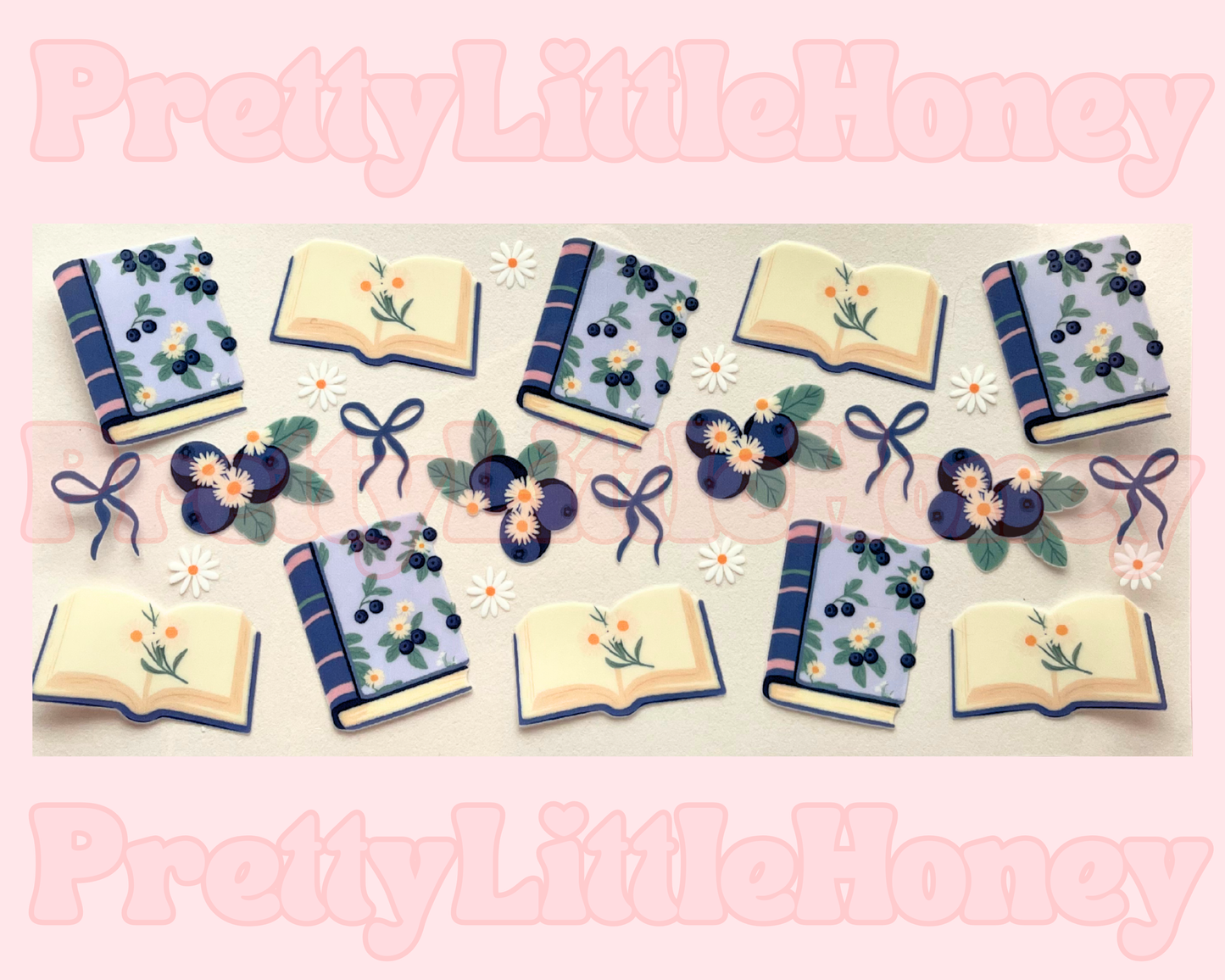 Blueberry Bow Book Wrap