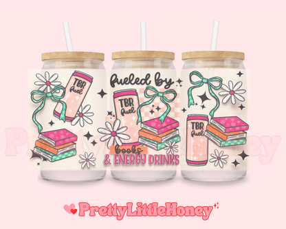 Fueled By Books & Energy Drinks Book Wrap